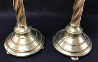 Pair of Wonderful Large Brass Gothic Revival Altar Candlesticks (3 of 7) Pair of Wonderful Large Brass Gothic Revival Altar Candlesticks (3 of 7)