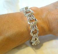 Vintage Sterling Silver Bracelet 1950s Forstner Usa 7 1/2" Length 38.2 Grams (4 of 11) Vintage Sterling Silver Bracelet 1950s Forstner Usa 7 1/2" Length 38.2 Grams (4 of 11)