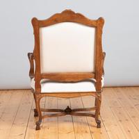 Pair of Large French Walnut & Parcel-Gilt Armchairs (10 of 10) Pair of Large French Walnut & Parcel-Gilt Armchairs (10 of 10)