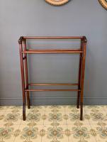 Edwardian Wooden Towel Rail