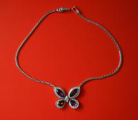 Designer 'Atwood & Sawyer' Crystal Butterfly Pendant Boxed - Ideal Present