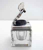 Antique Georgian 1829 Solid Sterling Silver & Glass Travelling Inkwell Ink Pot - 19th Century (5 of 10) Antique Georgian 1829 Solid Sterling Silver & Glass Travelling Inkwell Ink Pot - 19th Century (5 of 10)