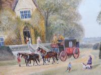 Large oil on canvas Old fashioned view Listed artist Richard Temple (6 of 10) Large oil on canvas Old fashioned view Listed artist Richard Temple (6 of 10)