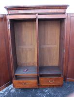 1900s Handsome 2 Door Mahogany Wardrobe All Hanging Drawers at Base (4 of 4) 1900s Handsome 2 Door Mahogany Wardrobe All Hanging Drawers at Base (4 of 4)