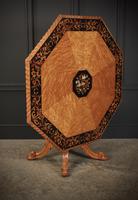 Rare Birds Eye Maple Octagonal Marquetry Inlaid Centre Dining Table (5 of 8) Rare Birds Eye Maple Octagonal Marquetry Inlaid Centre Dining Table (5 of 8)