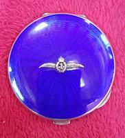 Silver & Enamelled Compact with Naval Sweetheart Badge (2 of 5) Silver & Enamelled Compact with Naval Sweetheart Badge (2 of 5)