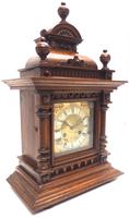 German Carved-Oak 8-Day Mantel Clock by Junghans (13 of 13) German Carved-Oak 8-Day Mantel Clock by Junghans (13 of 13)