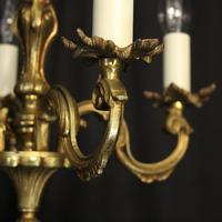 French Gilded Brass 4 Light Antique Chandelier (2 of 6) French Gilded Brass 4 Light Antique Chandelier (2 of 6)