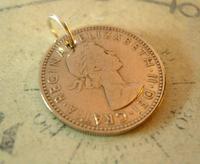 Vintage Pocket Watch Chain Fob 1964 Lucky Silver One Shilling old 5d Coin Fob (5 of 6) Vintage Pocket Watch Chain Fob 1964 Lucky Silver One Shilling old 5d Coin Fob (5 of 6)