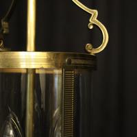 French Convex Gilded Triple Light Hall Antique Lantern (6 of 10) French Convex Gilded Triple Light Hall Antique Lantern (6 of 10)