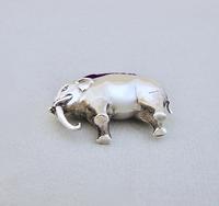 Small Edwardian Sterling Silver Elephant Pin Cushion by the Boots Company, Birmingham 1908 (4 of 5) Small Edwardian Sterling Silver Elephant Pin Cushion by the Boots Company, Birmingham 1908 (4 of 5)