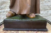 Exceptional Early 1900's Signed 39'' Carved Sculpture Statue St Anthony & Jesus (17 of 18) Exceptional Early 1900's Signed 39'' Carved Sculpture Statue St Anthony & Jesus (17 of 18)