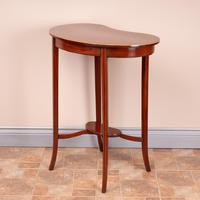 Edwardian Inlaid Mahogany Kidney Shape Occasional Table (8 of 15) Edwardian Inlaid Mahogany Kidney Shape Occasional Table (8 of 15)