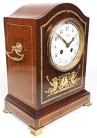Incredible Solid Mahogany Cased Mantel Clock with Bone Inlay by James Weir (8 of 10) Incredible Solid Mahogany Cased Mantel Clock with Bone Inlay by James Weir (8 of 10)