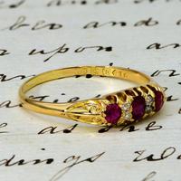 The Antique Late Victorian 1900 Ruby & Diamond Ring (3 of 4) The Antique Late Victorian 1900 Ruby & Diamond Ring (3 of 4)