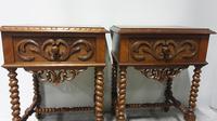 Pair of French Walnut Bedside Lamp Tables (8 of 10) Pair of French Walnut Bedside Lamp Tables (8 of 10)