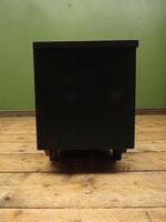 Vintage Mid Century Black Painted Sideboard, TV Cabinet with Basket, Gothic (13 of 14) Vintage Mid Century Black Painted Sideboard, TV Cabinet with Basket, Gothic (13 of 14)