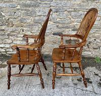 Pair of Antique Broad Arm Windsor Chairs (2 of 28) Pair of Antique Broad Arm Windsor Chairs (2 of 28)
