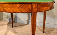 19th Century Kingwood & Satinwood Demi-lune Card Table (7 of 7) 19th Century Kingwood & Satinwood Demi-lune Card Table (7 of 7)