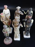 Most Attractive Set of 6 Mid 19th Century Indian Plaster Figures (2 of 3) Most Attractive Set of 6 Mid 19th Century Indian Plaster Figures (2 of 3)
