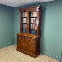 Quality Victorian Oak Antique Glazed Bookcase On Cupboard (5 of 9) Quality Victorian Oak Antique Glazed Bookcase On Cupboard (5 of 9)