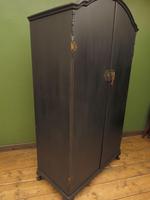 Vintage Black Painted 1950s Armoire Wardrobe, Gothic Shabby Chic (14 of 16) Vintage Black Painted 1950s Armoire Wardrobe, Gothic Shabby Chic (14 of 16)