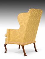 Walnut Framed Wing Chair of Small Proportions (2 of 6) Walnut Framed Wing Chair of Small Proportions (2 of 6)