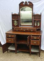 1920's Mahogany Dressing Table with Well Carved Panels (2 of 3) 1920's Mahogany Dressing Table with Well Carved Panels (2 of 3)