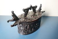 Scandinavian / Norwegian 'Folk Art' Baroque / Acanthus carved tine box c.1885 (34 of 53) Scandinavian / Norwegian 'Folk Art' Baroque / Acanthus carved tine box c.1885 (34 of 53)