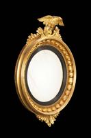 Regency Period Convex Mirror Surmounted with a Small Carved Eagle (2 of 4) Regency Period Convex Mirror Surmounted with a Small Carved Eagle (2 of 4)