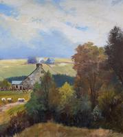 'Sheep In The Yorkshire Dales' - Original 1943 Vintage Landscape Oil Painting (7 of 12) 'Sheep In The Yorkshire Dales' - Original 1943 Vintage Landscape Oil Painting (7 of 12)