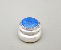 Exquisite Edwardian Silver & Guilloche Enamel Pill Box by Levi & Salaman, Birmingham 1906 (2 of 6) Exquisite Edwardian Silver & Guilloche Enamel Pill Box by Levi & Salaman, Birmingham 1906 (2 of 6)
