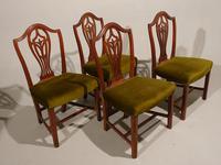 Set of 4 George III Period Hepplewhite Mahogany Chairs (4 of 4) Set of 4 George III Period Hepplewhite Mahogany Chairs (4 of 4)