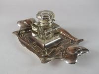 Silver Plated Ink Stand c.1920 (4 of 6) Silver Plated Ink Stand c.1920 (4 of 6)