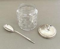 Superb Silver & Cut Glass Preserve Pot & Spoon (7 of 7) Superb Silver & Cut Glass Preserve Pot & Spoon (7 of 7)