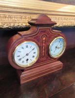 Top Quality Antique Inlaid Clock Barometer (3 of 10) Top Quality Antique Inlaid Clock Barometer (3 of 10)