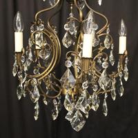Italian Gilded 5 Light Chandelier c.1930 (2 of 10) Italian Gilded 5 Light Chandelier c.1930 (2 of 10)