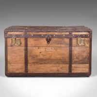 Large Antique Steamer Trunk, English, Pine, Travel, Shipping Chest, Victorian (3 of 12) Large Antique Steamer Trunk, English, Pine, Travel, Shipping Chest, Victorian (3 of 12)
