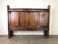 Antique Victorian Pitch Pine Curved Back Pew or Settle (2 of 16) Antique Victorian Pitch Pine Curved Back Pew or Settle (2 of 16)