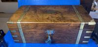 Victorian Brass-bound Walnut Writing Slope with Secret Drawers (38 of 39) Victorian Brass-bound Walnut Writing Slope with Secret Drawers (38 of 39)