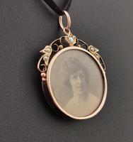 Antique 9ct Gold Locket, Seed Pearl, Edwardian (5 of 9) Antique 9ct Gold Locket, Seed Pearl, Edwardian (5 of 9)