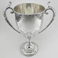 Decorative Victorian Silver Plated Trophy Cup