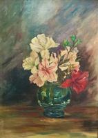 Early 20th Century Antique Still Life of Flowers in a vase Oil On Canvas Painting 1913 (11 of 13) Early 20th Century Antique Still Life of Flowers in a vase Oil On Canvas Painting 1913 (11 of 13)
