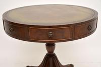 Antique Regency Style Mahogany Leather Top Drum Table (4 of 5) Antique Regency Style Mahogany Leather Top Drum Table (4 of 5)