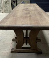Large French Bleached Oak Refectory Farmhouse Dining Table (9 of 25) Large French Bleached Oak Refectory Farmhouse Dining Table (9 of 25)