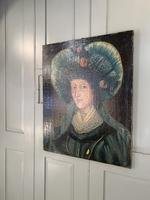 Antique Spanish oil painting study of a society lady with bonnet (4 of 10) Antique Spanish oil painting study of a society lady with bonnet (4 of 10)