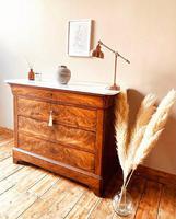 Flamed Mahogany Drawers / Louis Philippe Commode / Sideboard / Marble (2 of 9) Flamed Mahogany Drawers / Louis Philippe Commode / Sideboard / Marble (2 of 9)