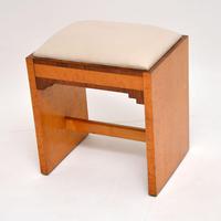 Art Deco Period Burr Maple & Walnut Stool (5 of 8) Art Deco Period Burr Maple & Walnut Stool (5 of 8)
