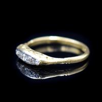 Antique Old Cut Diamond Five Stone 18ct Gold Scroll Ring (5 of 10) Antique Old Cut Diamond Five Stone 18ct Gold Scroll Ring (5 of 10)