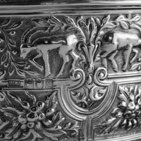 Rare Antique Solid Silver Cellini Tea Caddy Box - Mappin & Webb 1902 (23 of 28) Rare Antique Solid Silver Cellini Tea Caddy Box - Mappin & Webb 1902 (23 of 28)